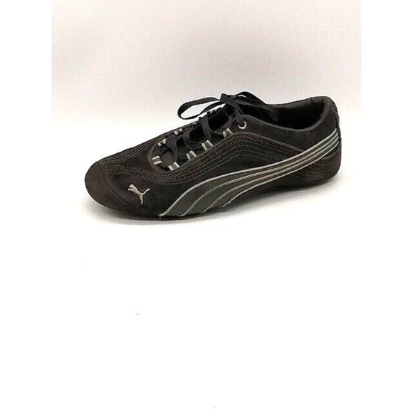 Puma Shoes - Puma Womens Sneakers Gray Lace Up Sport Shoe Logo Flat Heel Round Toe 7.5